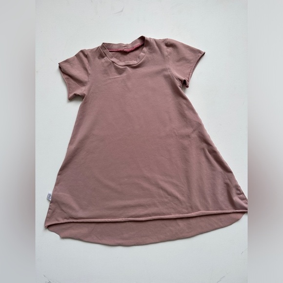 Sunlit Valley - Shirt Sleeve - T-Shirt Dresses - Green/Pink Size 5-6T - Picture 3 of 7